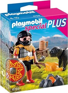 PLAYMOBIL SpecialPLUS barbaar met kampvuur en hond 4769