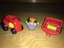 Fisher-Price Little People rode tractor/trekker met aanhangwagen (Set B)_7